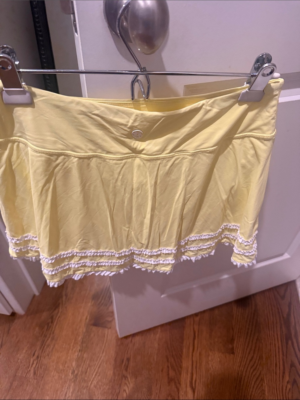 Lilly Pulitzer Yellow Skirt with Ruffle Trim - Picture 2 of 3